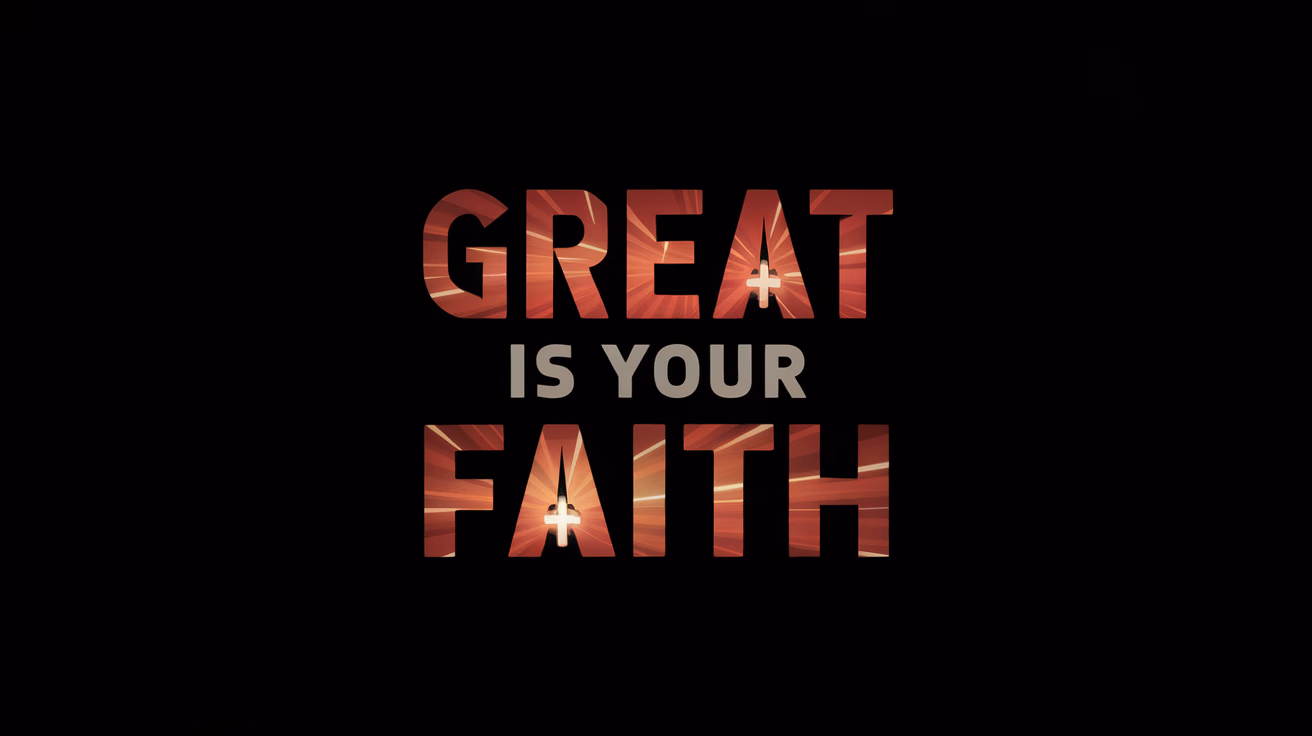 Great is Your Faith