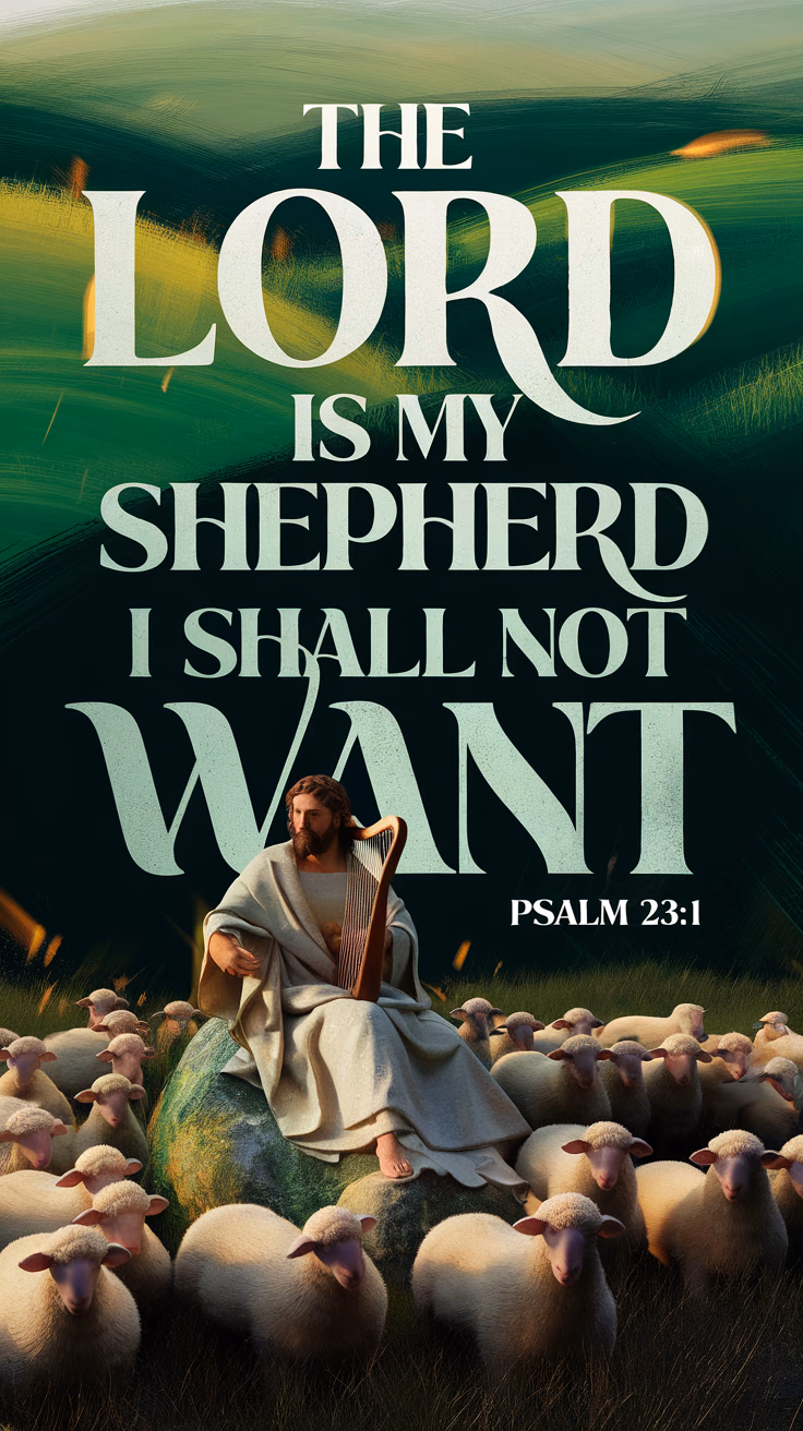 The Lord is My Shepherd I Shall Not Want