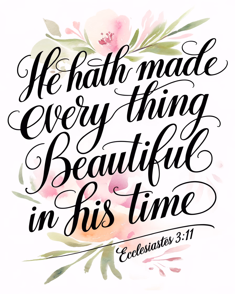 Beautiful in His Time