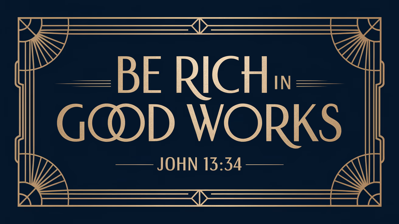 Be Rich in Good Works