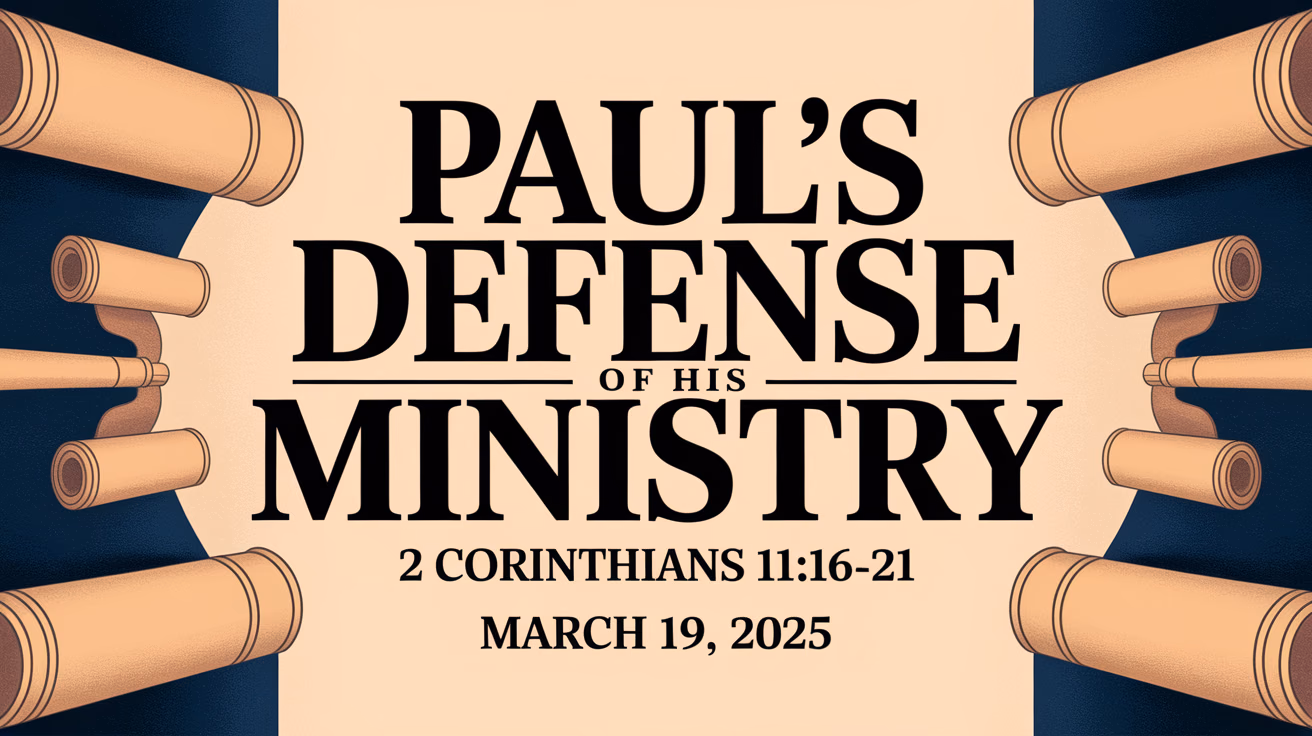 Paul's Defense of his Ministry
