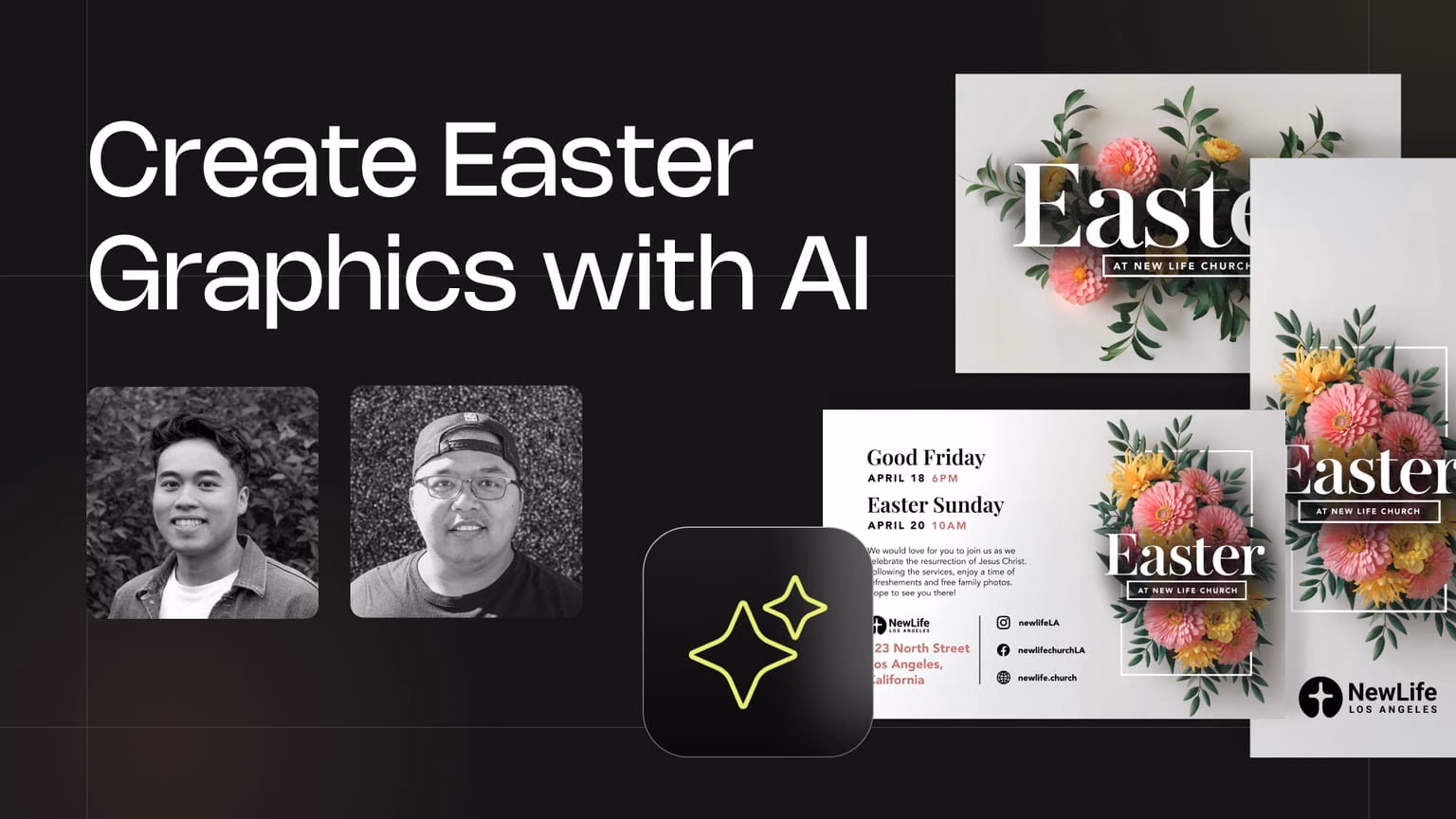 Create Easter Graphics & Postcards with AI