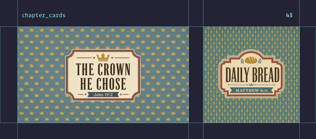 Chapter Cards style examples