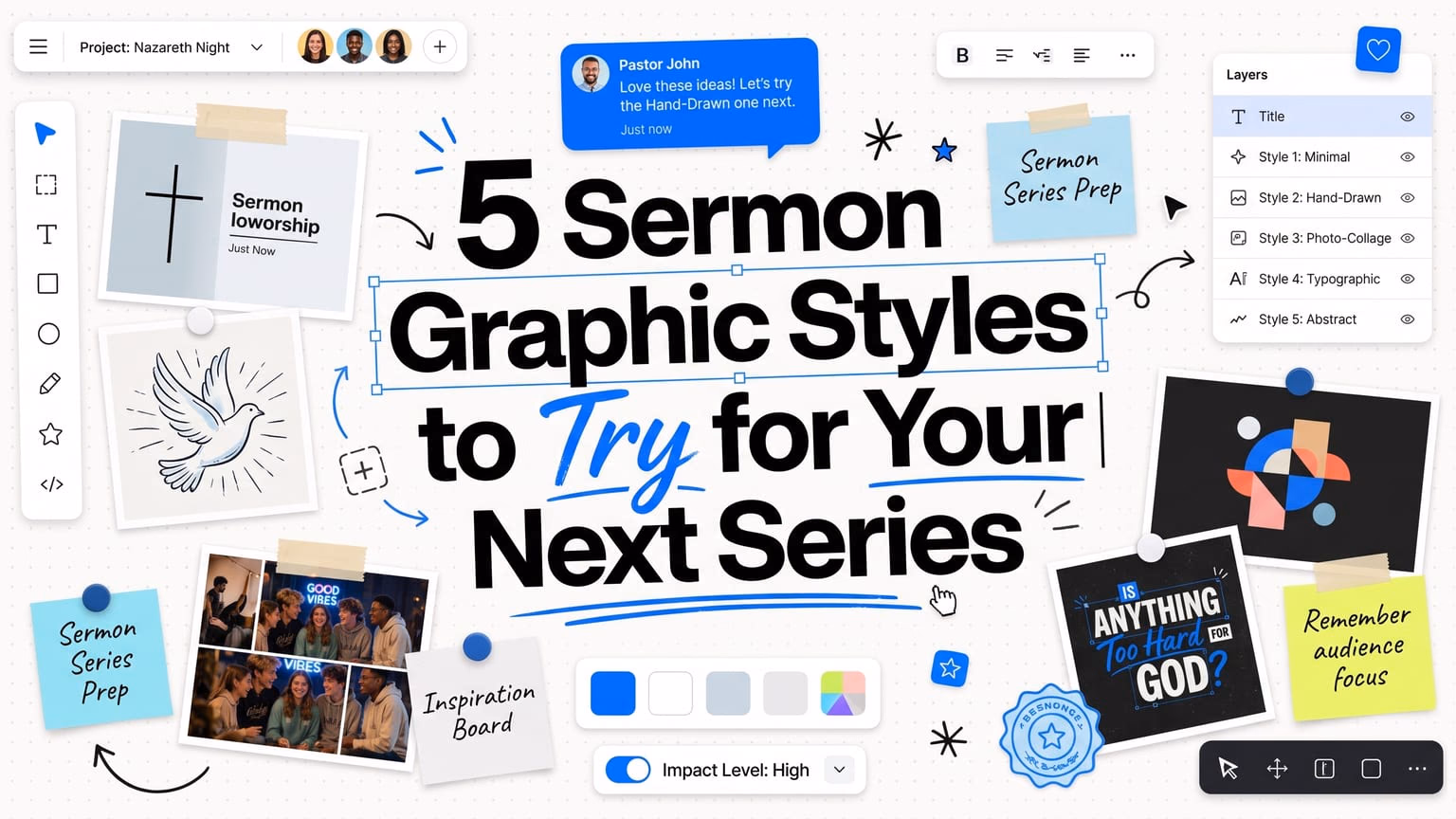 5 Sermon Graphic Styles to Try for Your Next Series