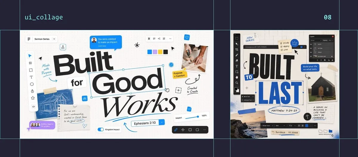 Interface Collage style examples