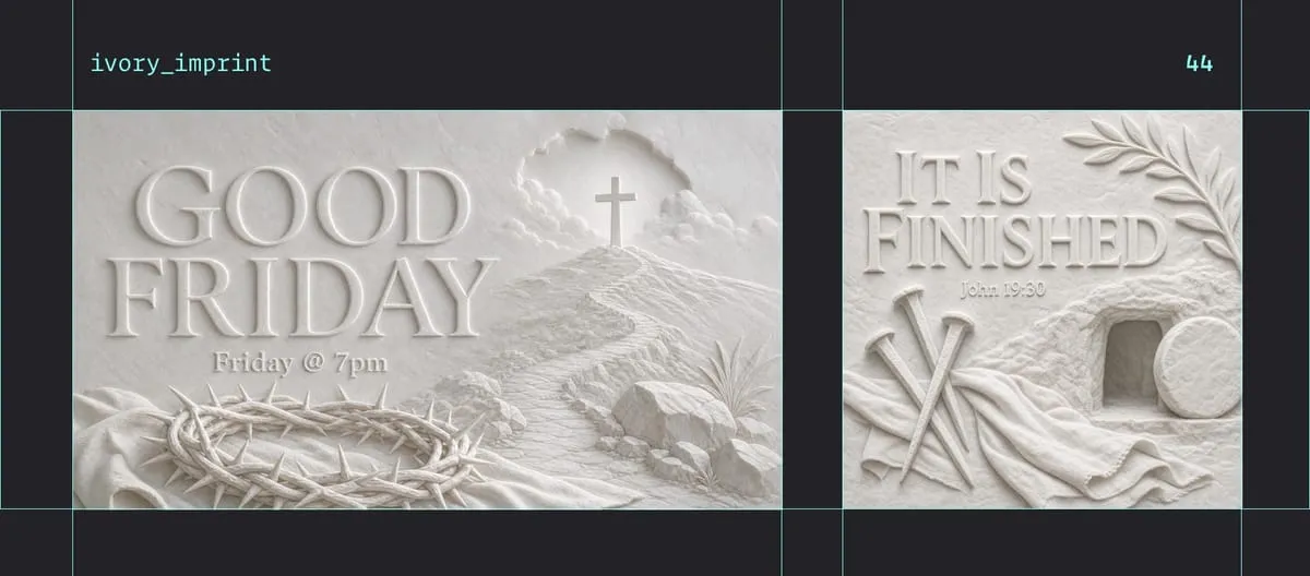 Ivory Imprint style examples