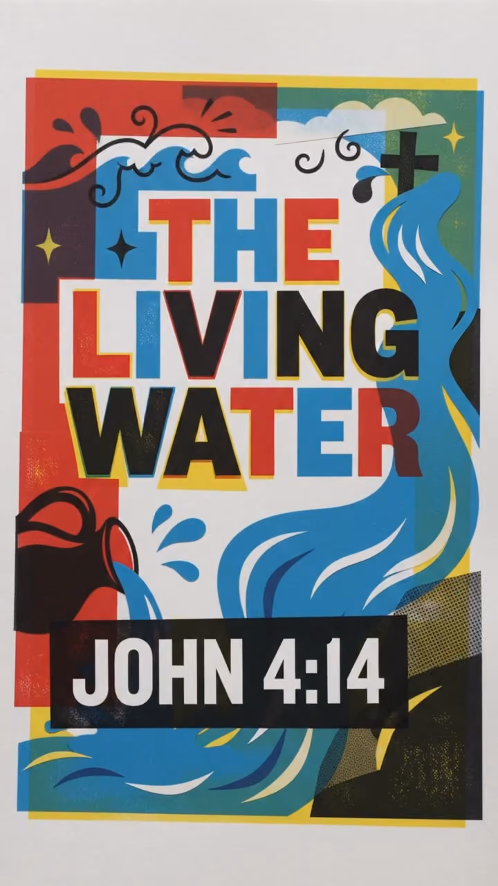 The Living Water, a sermon Instagram story from Video Studio