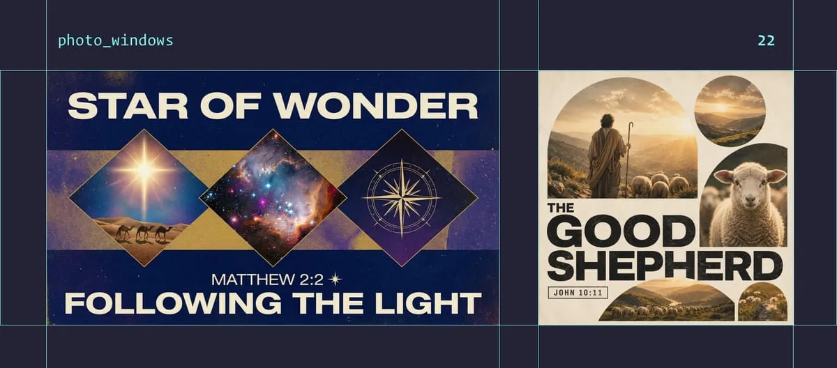 Photo Windows style examples