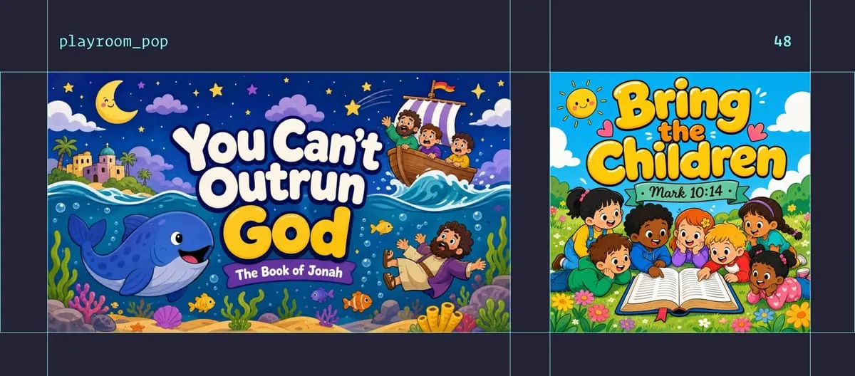 Playroom Pop style examples