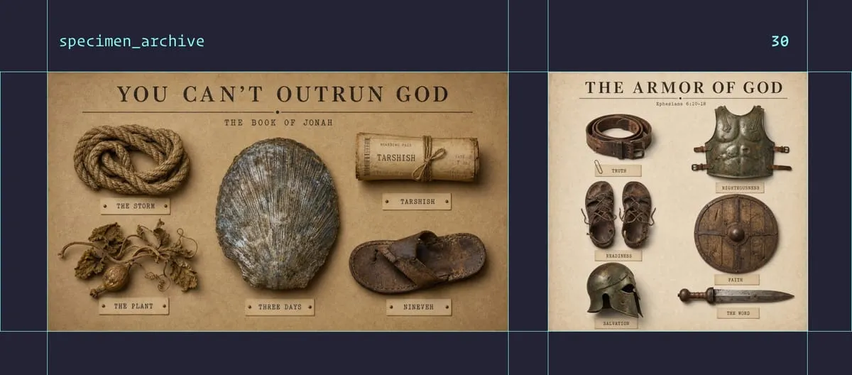 Specimen Archive style examples