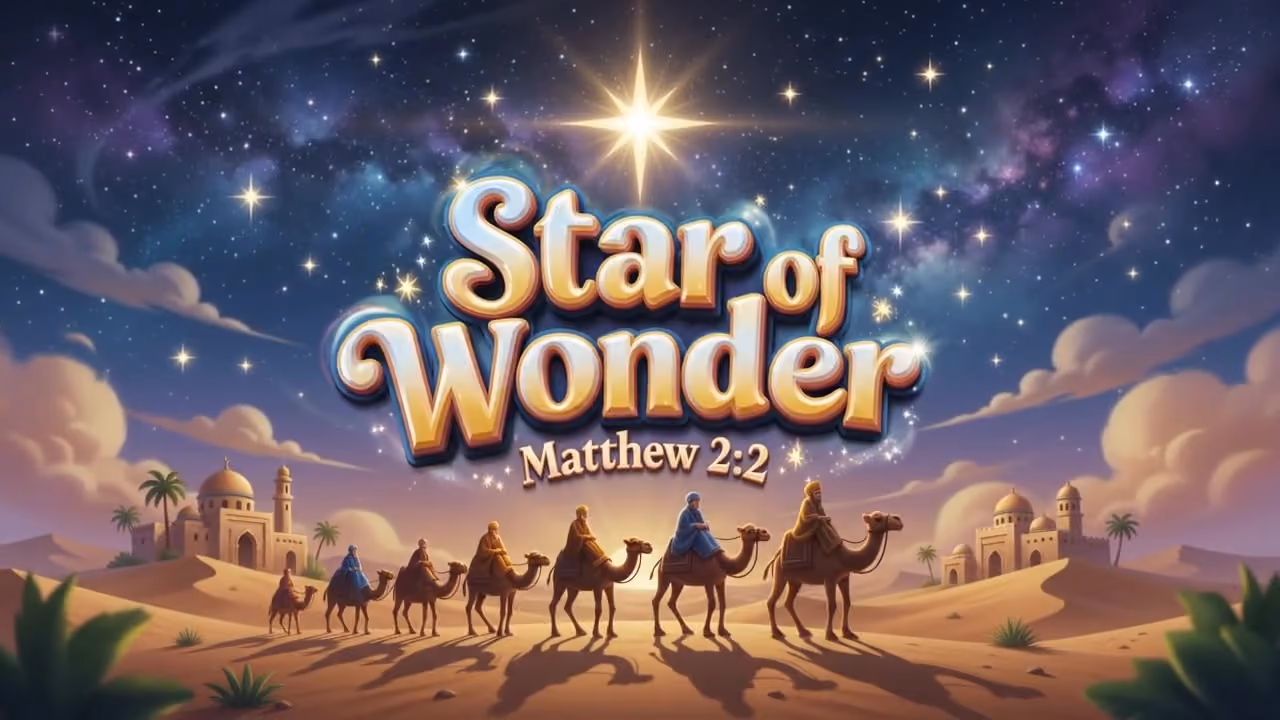 Star of Wonder, an animated sermon graphic from Video Studio
