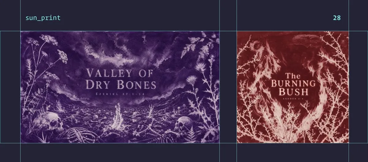 Sun Print style examples