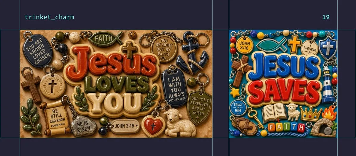 Trinket Charm style examples