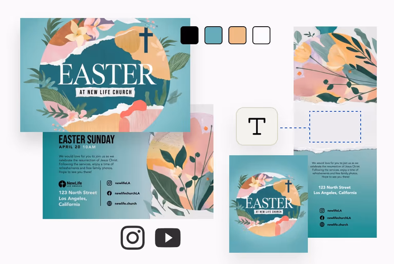 Free Easter graphics kit preview