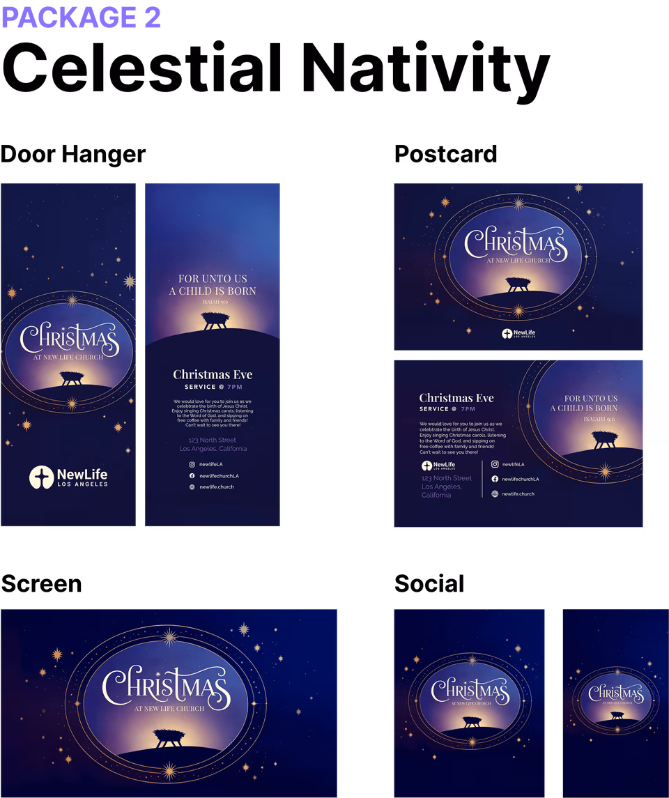 Celestial nativity media package