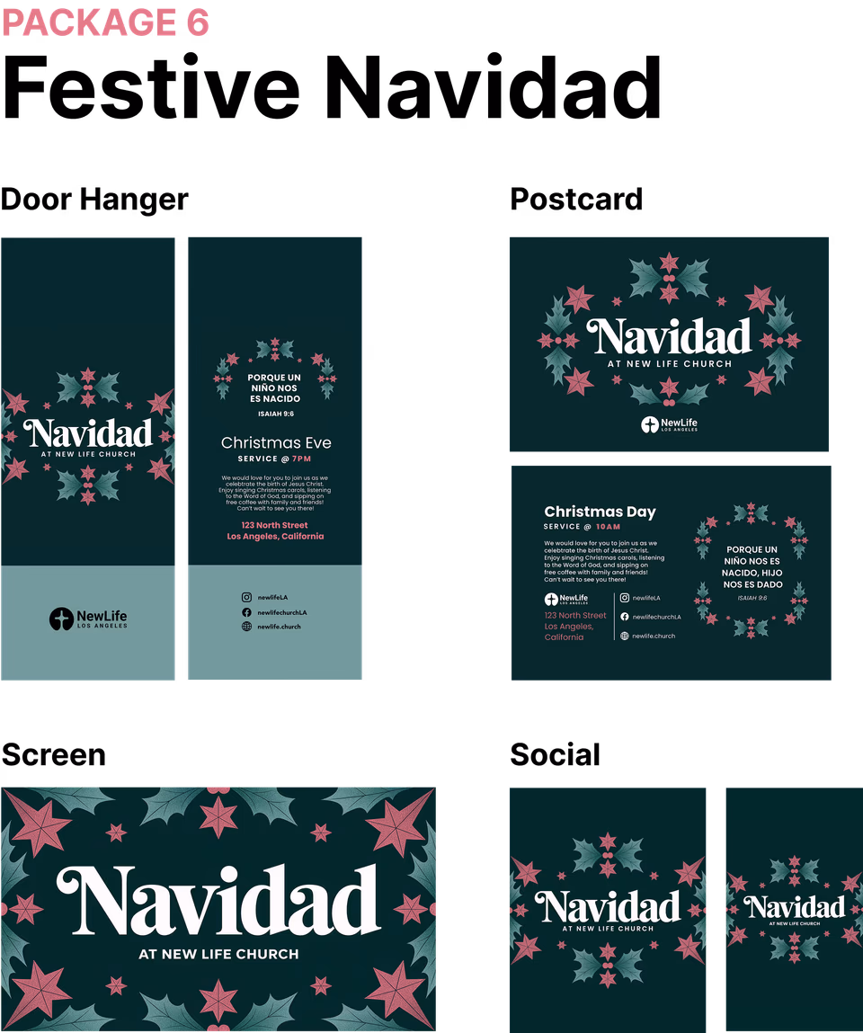 Festive Navidad media package