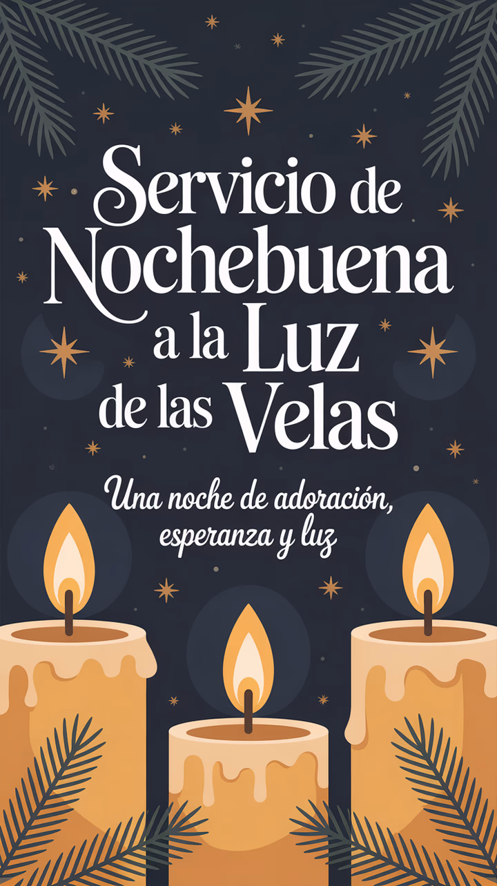 Christmas Eve candlelight service graphic