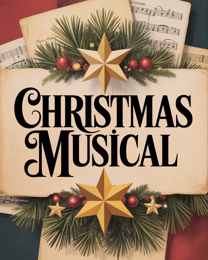 Christmas musical graphic