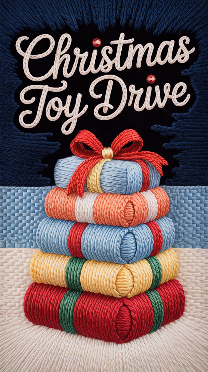 Christmas toy drive graphic