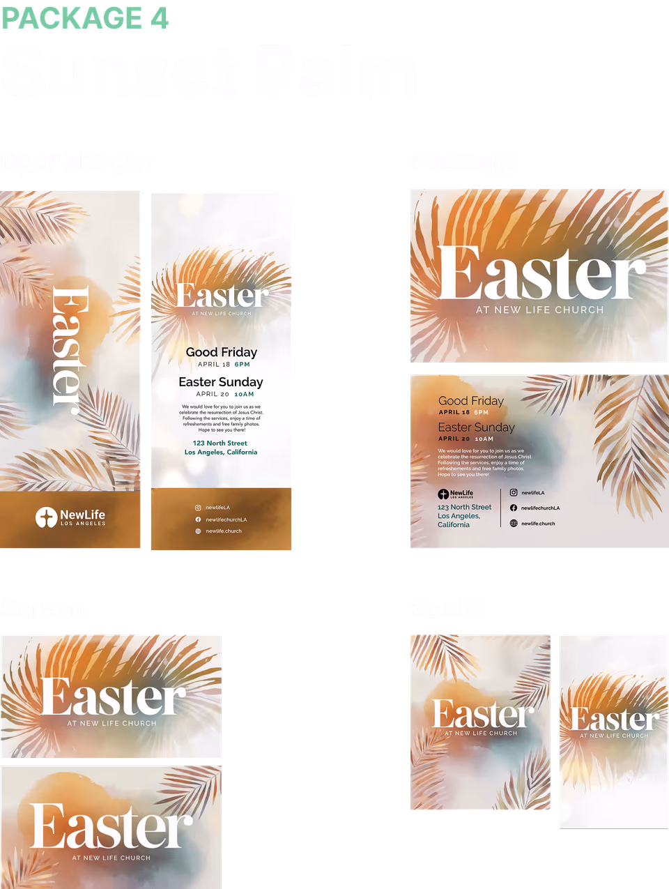 Sunset palm Easter package