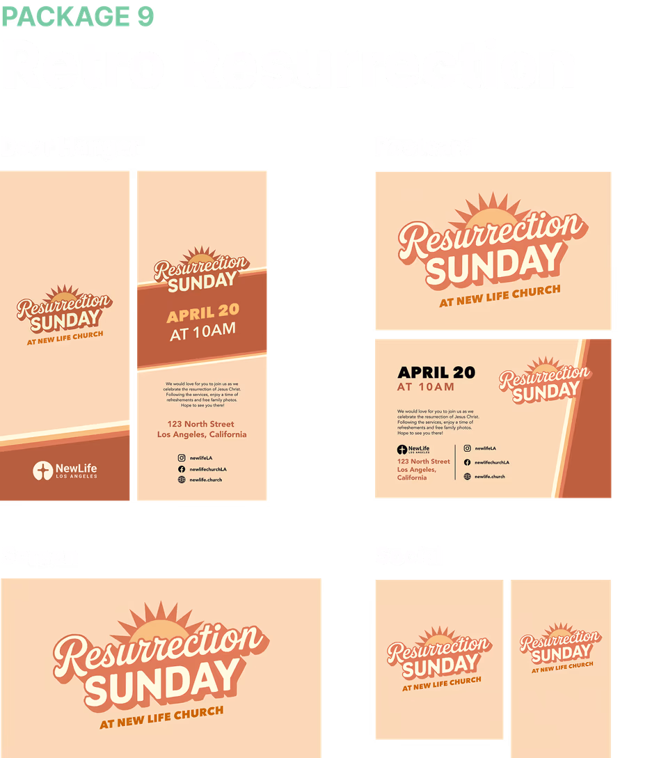Retro resurrection Easter package