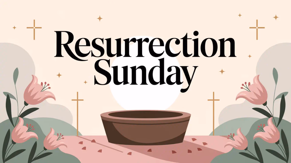 Easter church graphic