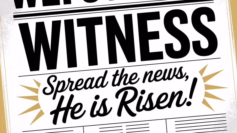 Easter church graphic