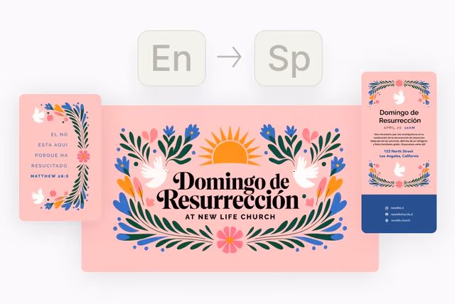 Spanish Easter graphics